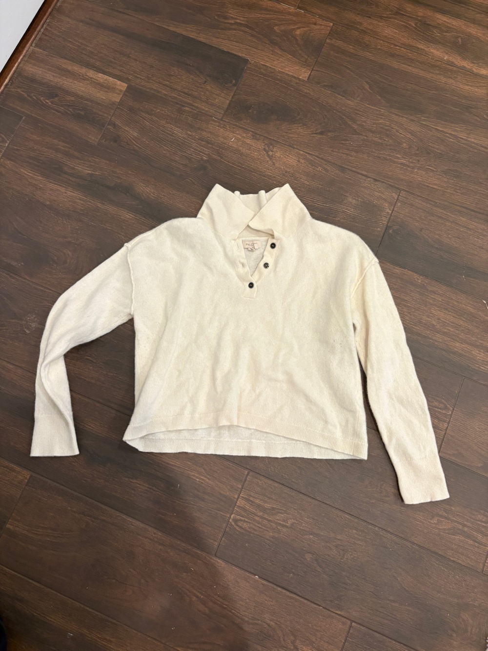 Pilcro Ivory 100% Cashmere Sweater